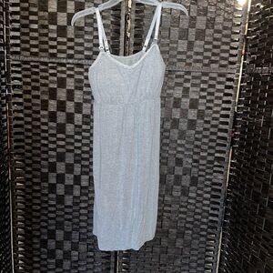 Gray Spaghetti Strap dress